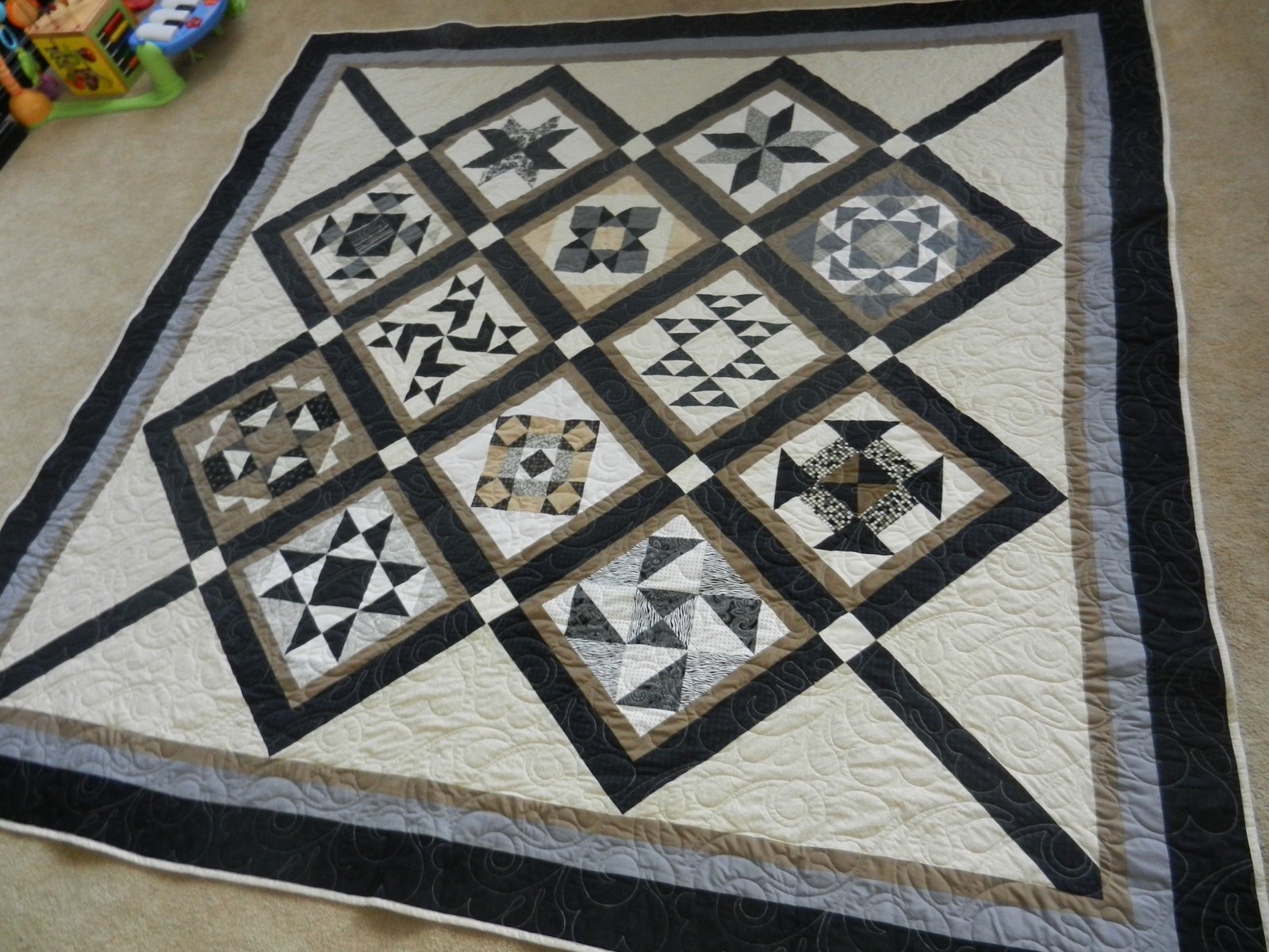 Quilting Away Emily's 2nd Quilt