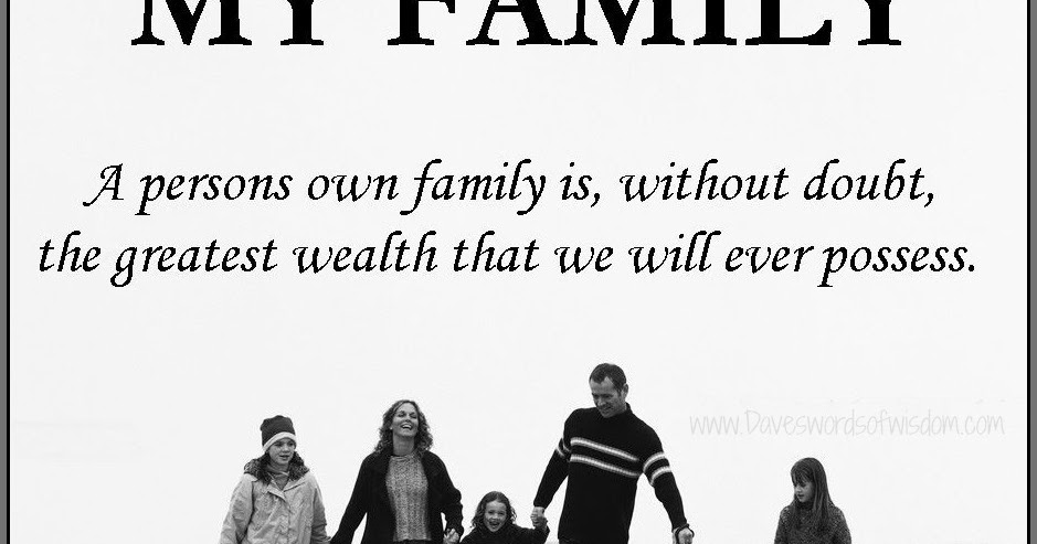 Daveswordsofwisdom.com: My Family