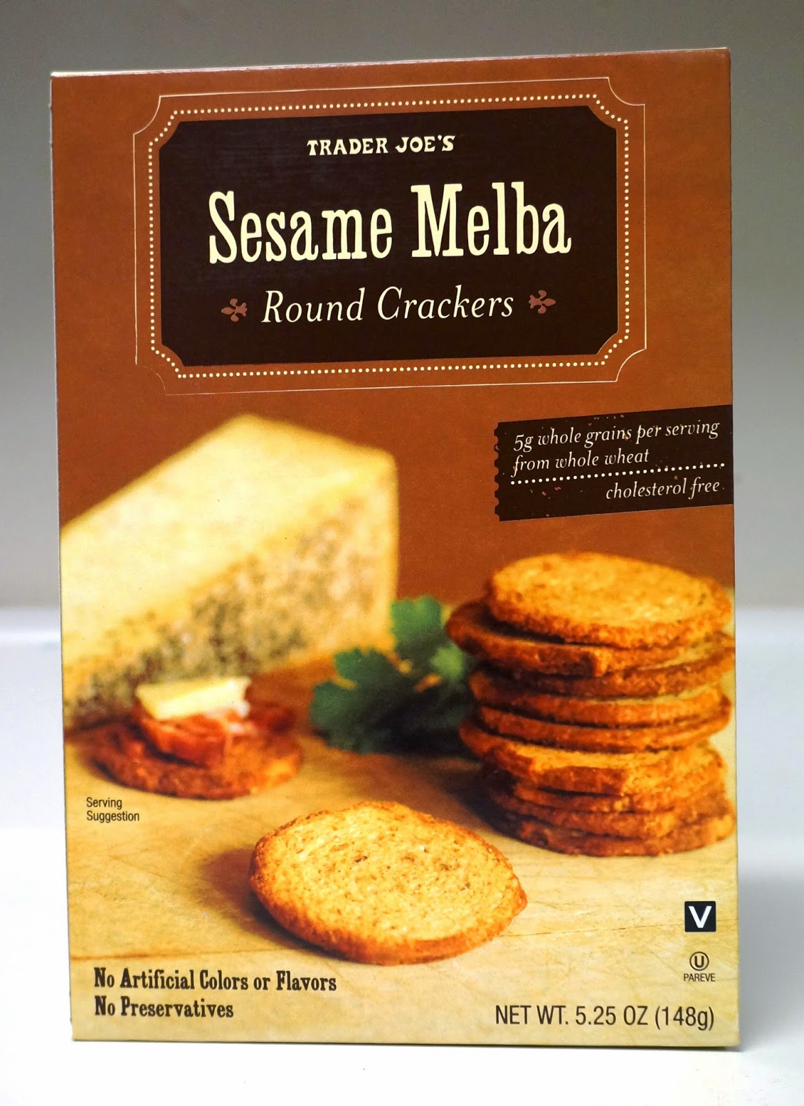 Exploring Trader Joe's Trader Joe's Sesame Melba Round Crackers