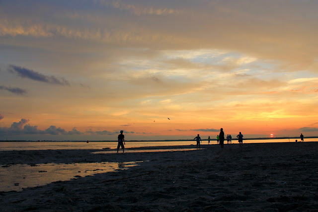 sunset at the beach