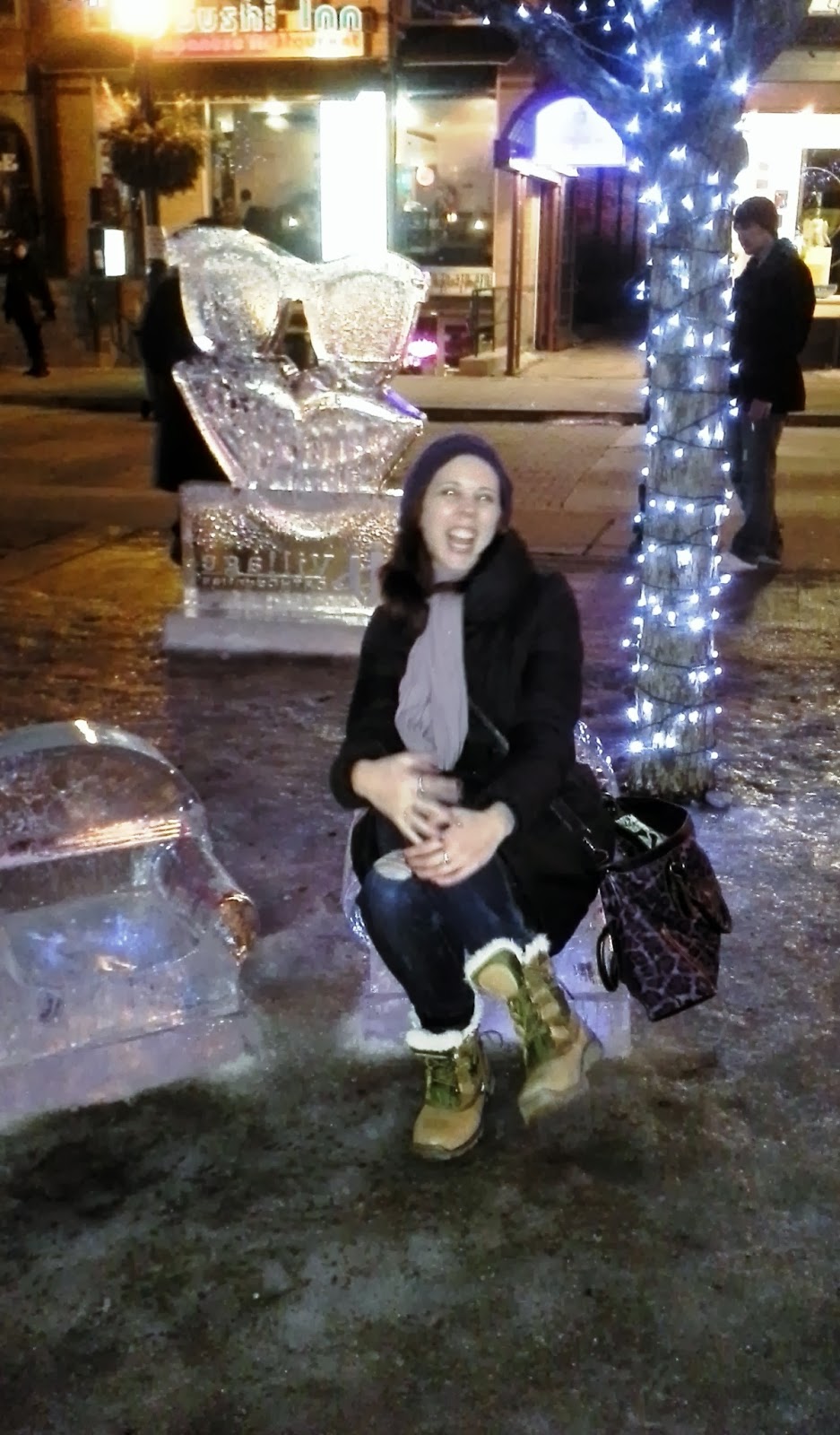 Ice Sculptures from Bloor-Yorkville Ice Fest 2014, Toronto Culture Melanie.Ps Blogger The Purple Scarf