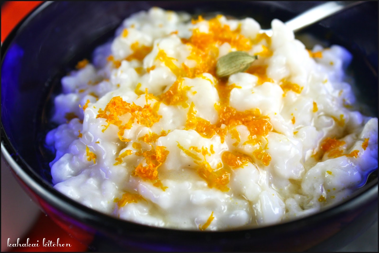 Kahakai Kitchen Chilled Rice Pudding with Orange, Honey, & Cardamom