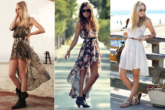 nome do vestido curto na frente e longo atrás