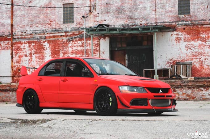 Mitsubishi Lancer Evolution Vermelho