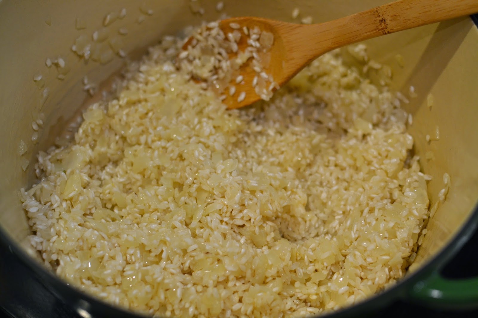 Weekend Food Project Risotto with Shrimp on the Big Green Egg