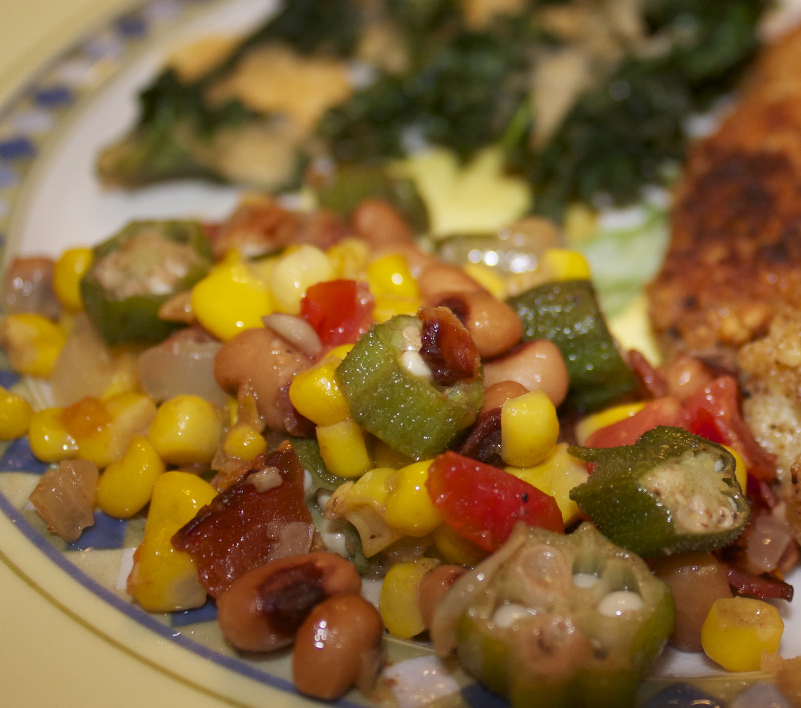 Happy Dinners Okra BlackEye Pea Saute