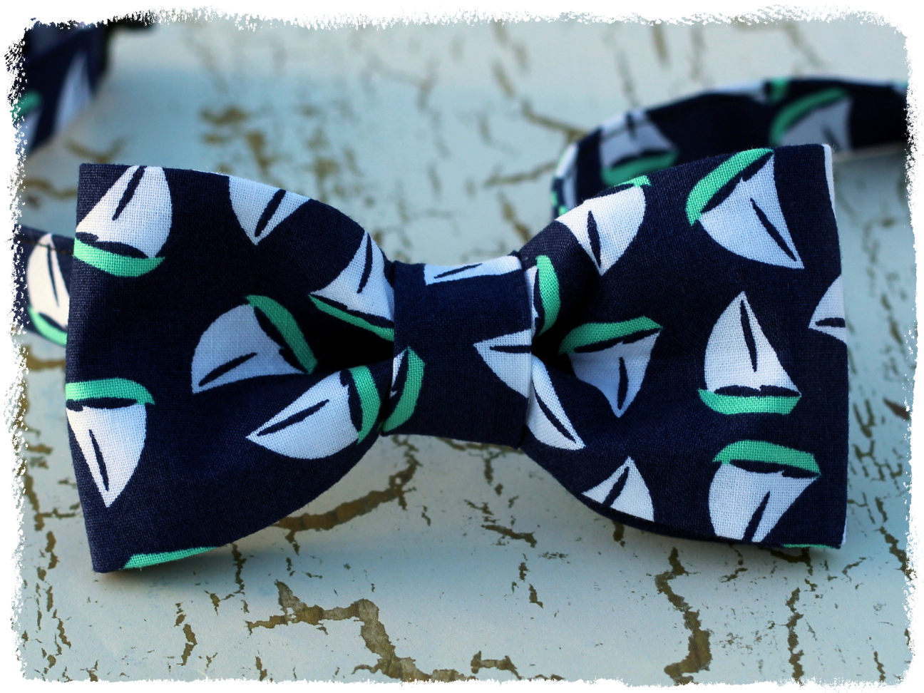 Sailboat bowties for men and boys, available now at Because I'm Me