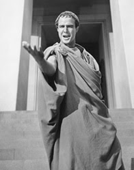 caesar marcus julius antonius brando antony marlon funeral papers brutus toga marc successor oration party after romans countrymen friends richard