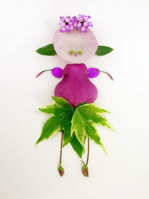 Những em bé được tạo hình từ Hoa - Lá - Cỏ