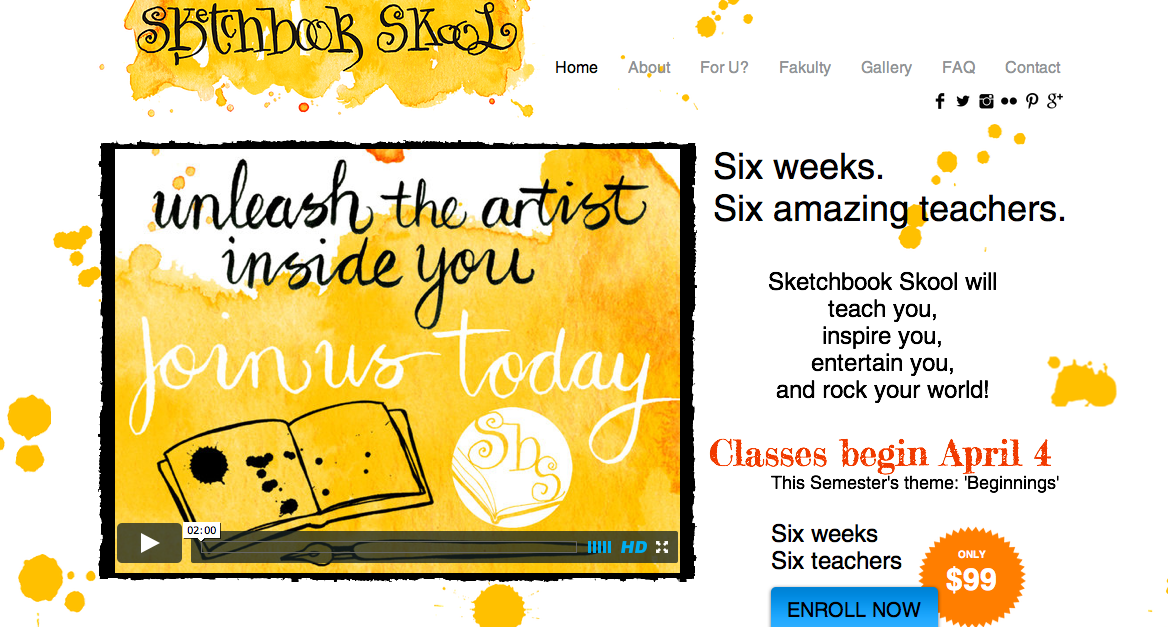 Prash Introducing Sketchbook Skool.