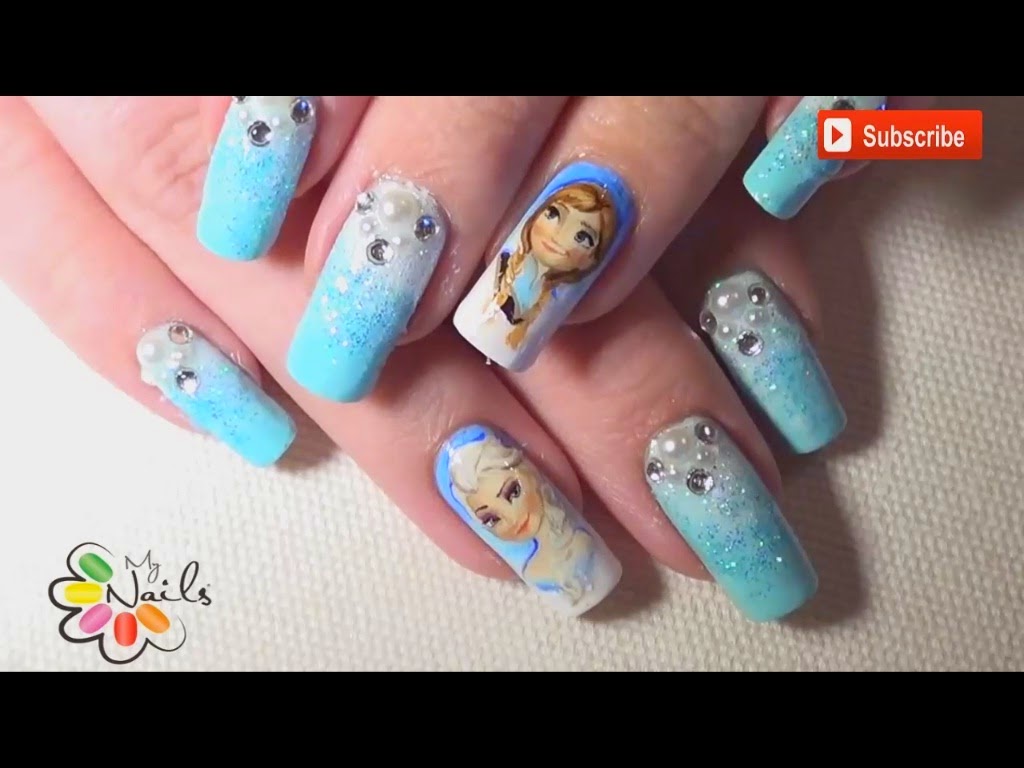 Nails Art Video Tutorial: Nails Art Tutorial - Frozen Nail Art Share this post: - Nails Art Video Tutorial: Nails Art Tutorial - Frozen Nail Art