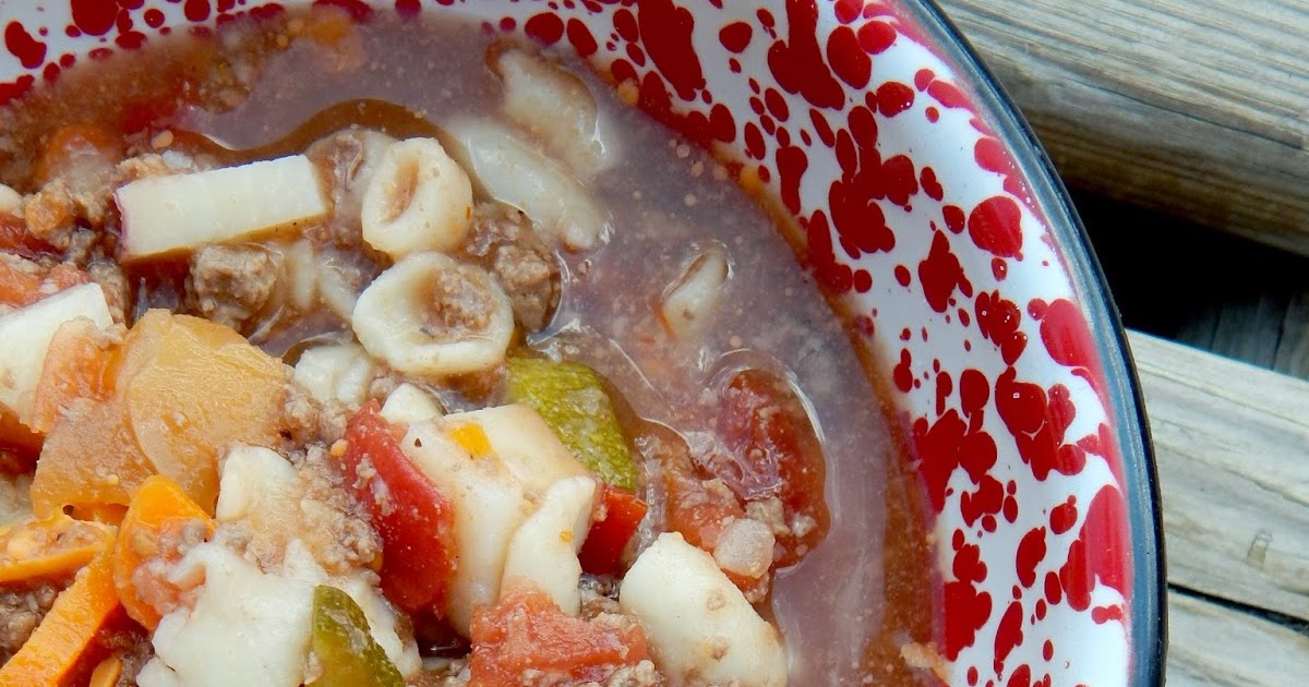 Ally's Sweet and Savory Eats Slow Cooker Vegetable Beef & Noodle Soup