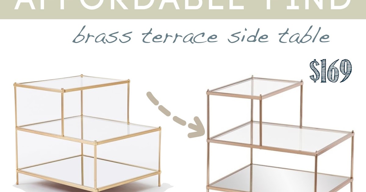 Design Dump Affordable Find Brass Terrace Side Table