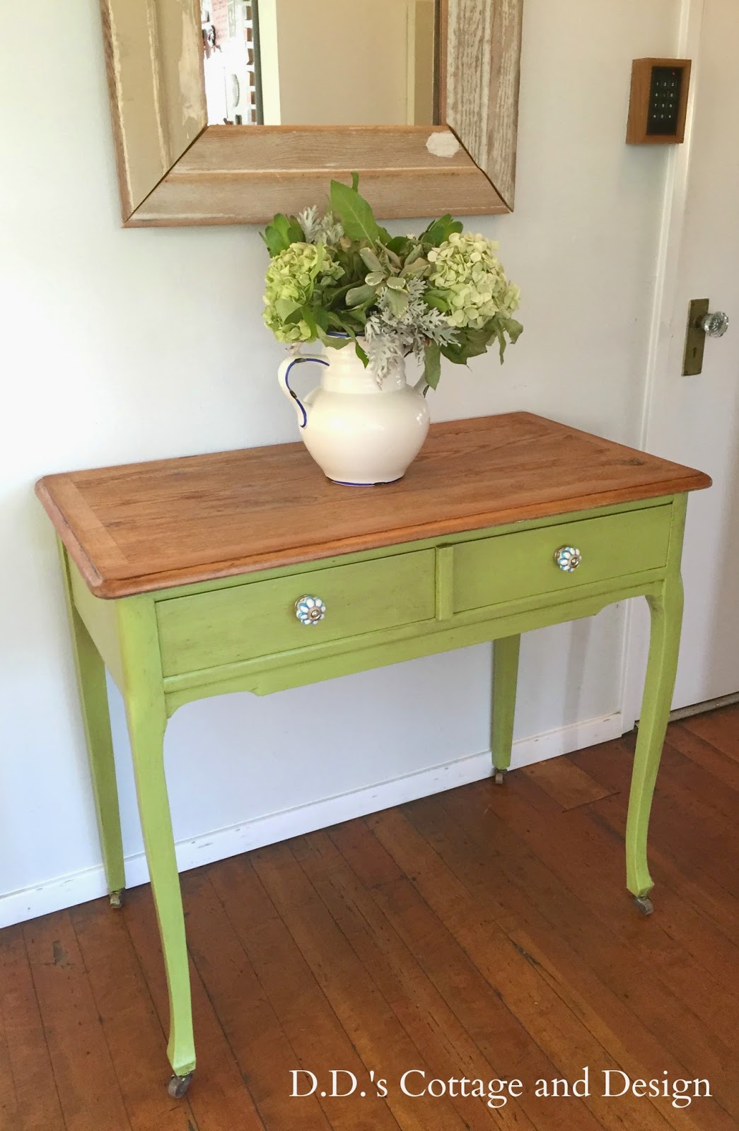 D.D.'s Cottage and Design Green Desk for My Daughter