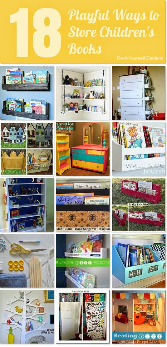 18 Playful Ways to Store Children's Books DIY Danielle