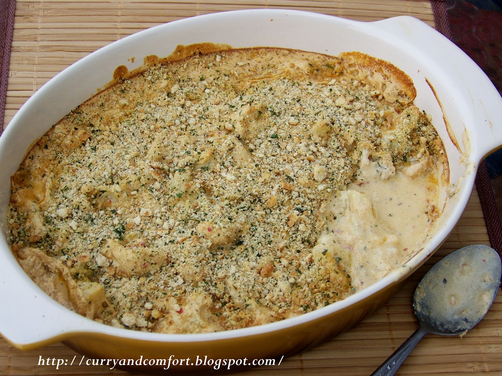 Kitchen Simmer Spicy Cauliflower Au Gratin
