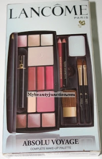 Lancome Absolu Voyage travel palette review, swatches and photos