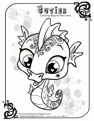 Littlest Pet Shop Cuties Coloring Pages