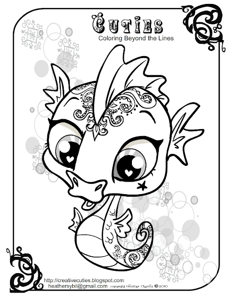 Littlest Pet Shop Cuties Coloring Pages