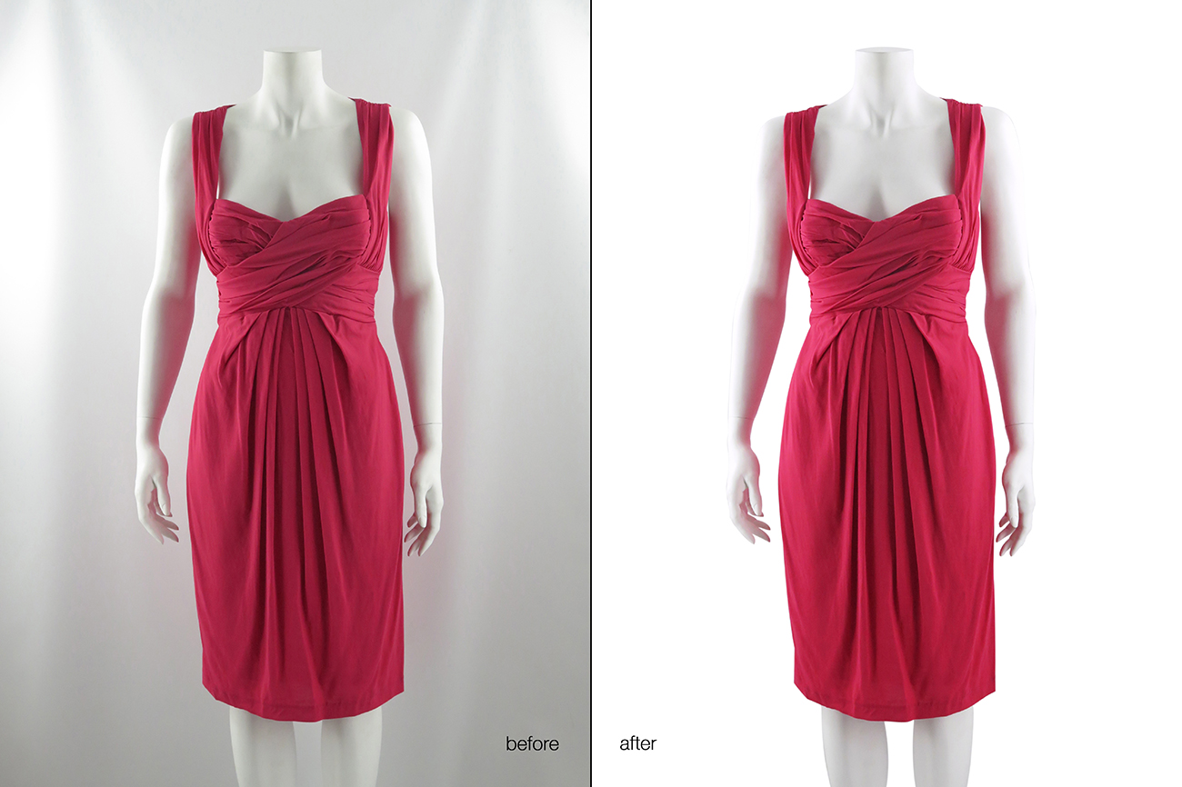 Professional photo retouching and retouching for online shops