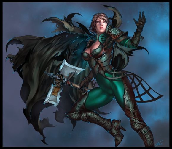 Anastasia Bulgakova sinto-risky deviantart ilustrações conceituais games fantasia sensualidade