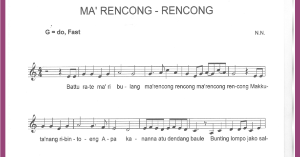 Oldies Bugis-Makassar: Lagu Ma' Rencong-Rencong