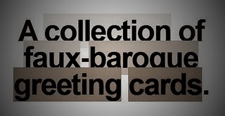 A Collection of Faux-Baroque Greeting Cards