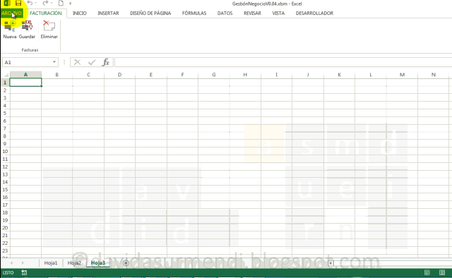 Cambiamos el color de fondo de Excel para mostrar el problema.