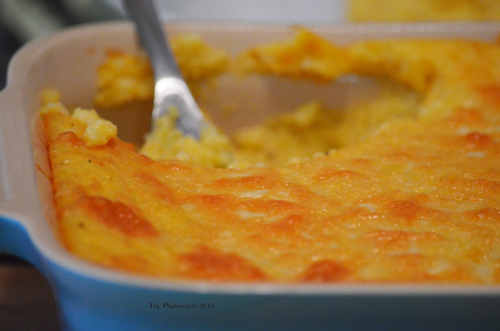 The Phizzing Tub... Baked Garlic Cheese Grits Recipe