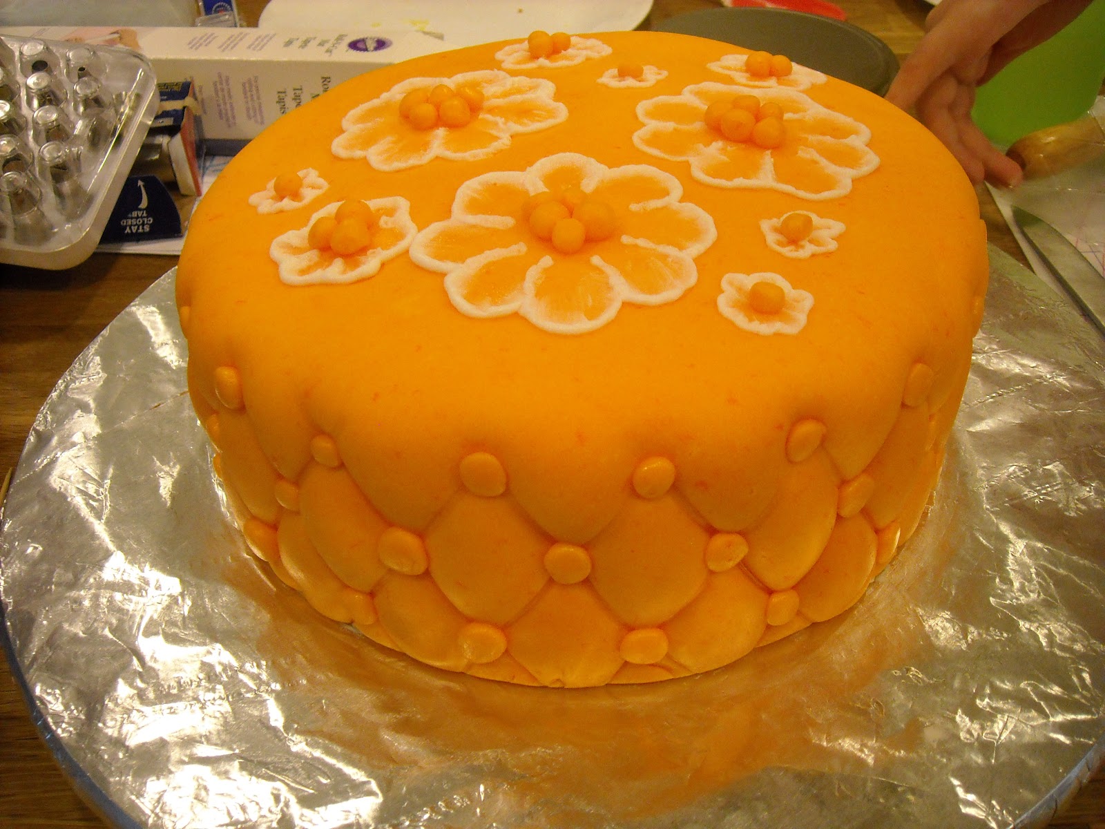 My First Quilted Fondant and My First Brush Embroidery