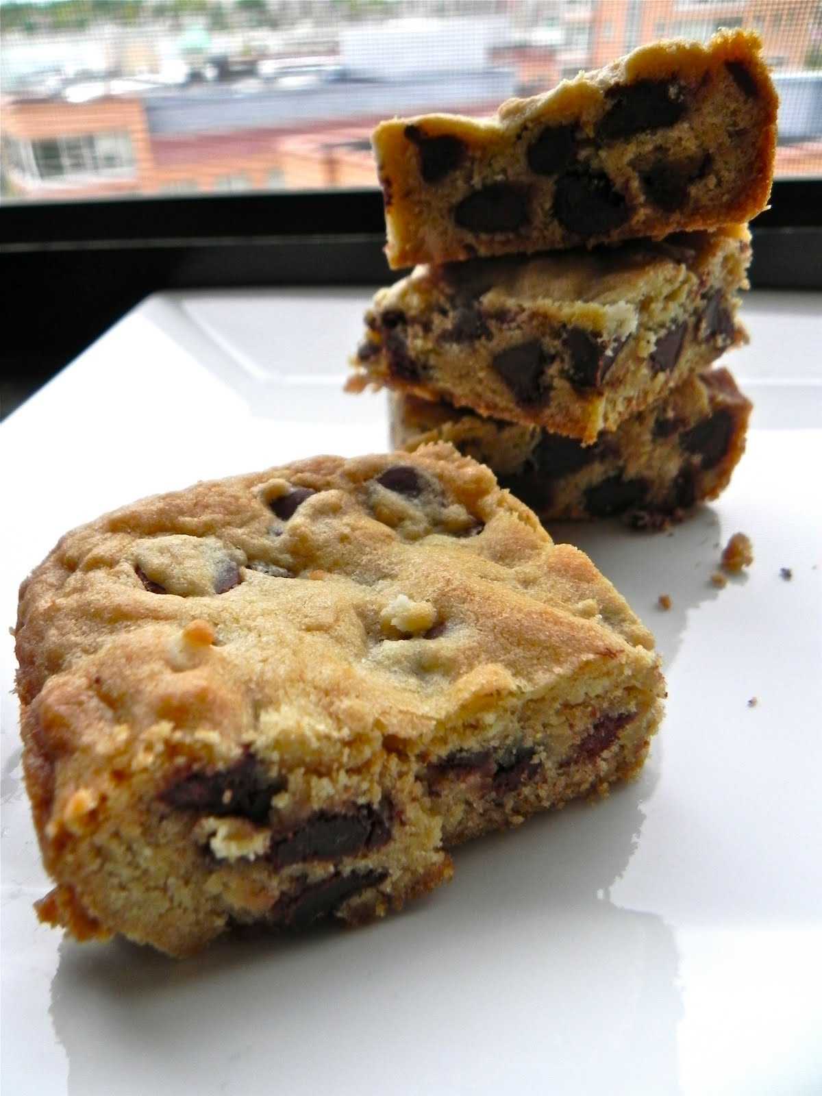 Emma Clare Eats Chocolate Chip Cookie Dough Brownie Bars