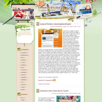Extremely Excited in Canada template blog from wordpress. travel blog template. template travel for blog