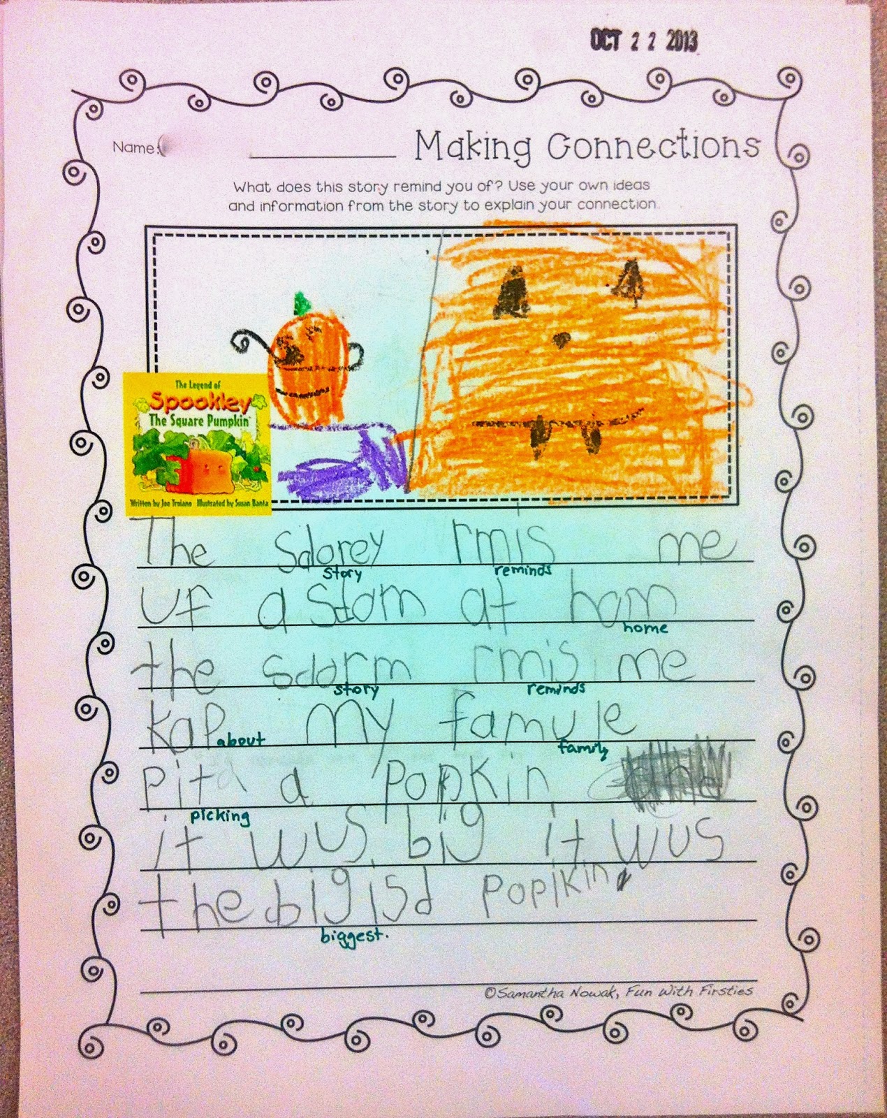 Fun With Firsties Pumpkins, Seasons, & Dry Erase Practice Binders