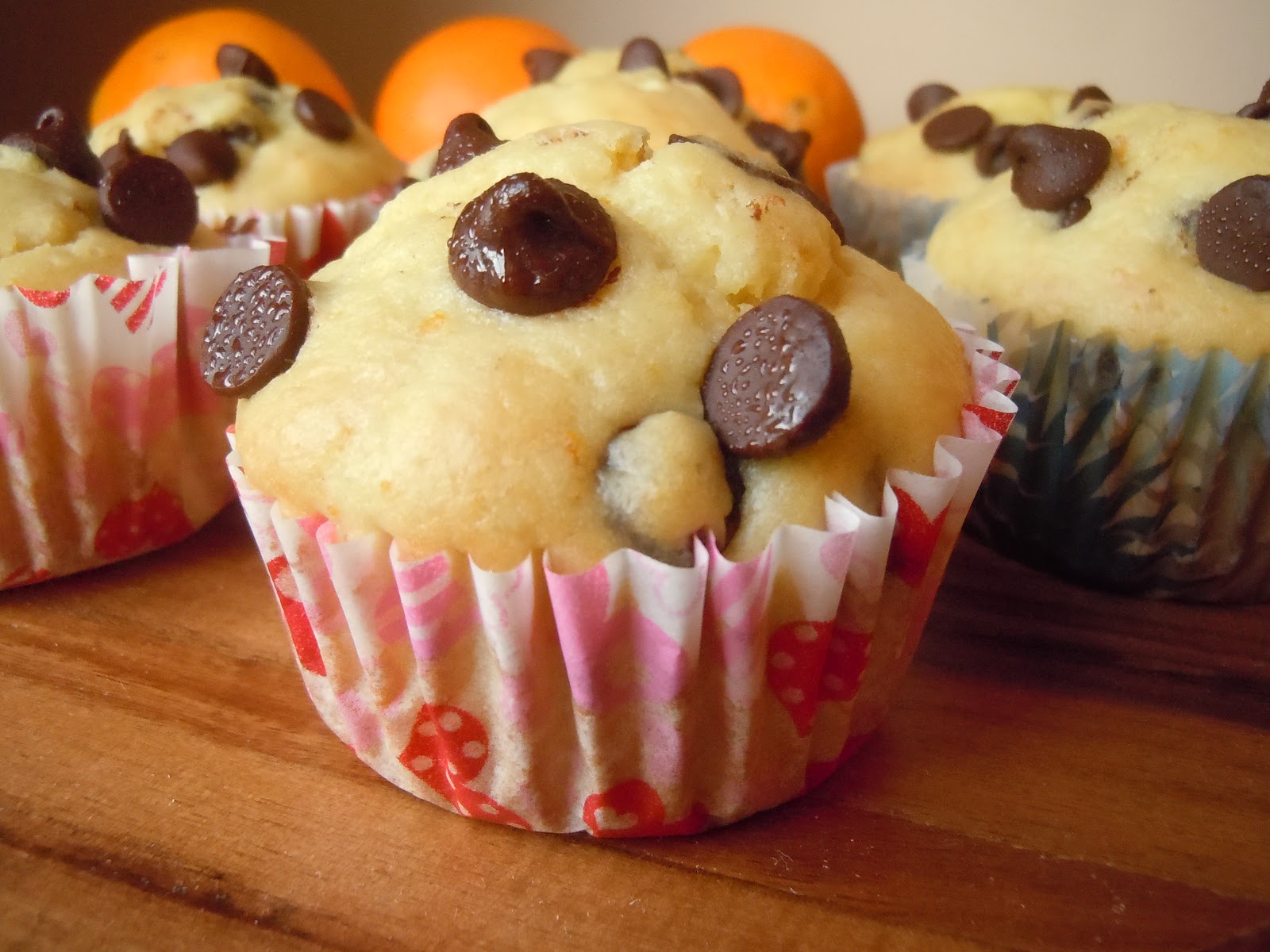 The Savvy Kitchen Orange Sour Cream Chocolate Chip Muffins