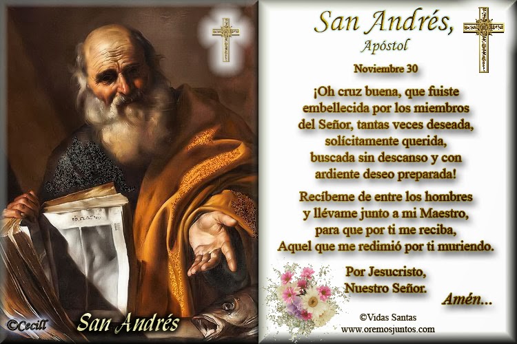 Rincón de la Oración Estampas Oraciones de San Andrés, Apóstol