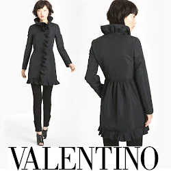 Valentino Ruffle Front Coat and Valentino Spring 2013-Ready to Wear