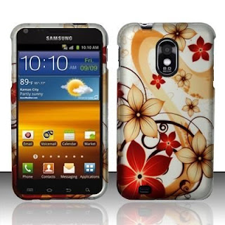Samsung Epic 4G Touch D710 Galaxy S II Accessory - Silver Autumn Orchid & Vines Design Protective Hard Case Cover for Sprint