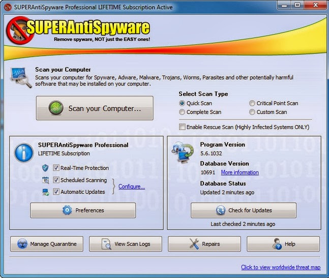 SuperAntiSpyware Professional X 10.0.1254 for mac download SuperAntiSpyware Professional X 10.0.1254 for mac download