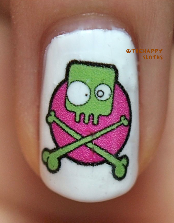 Toxic Waste Nails YR Nail Decal Reviews The Happy Sloths Beauty
