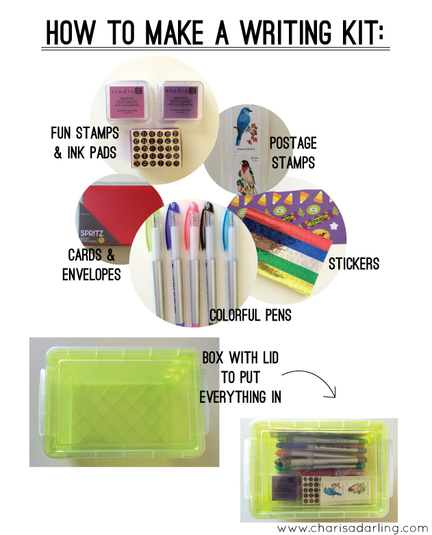How to Make a Letter Writing Kit for Kids Charisa Darling