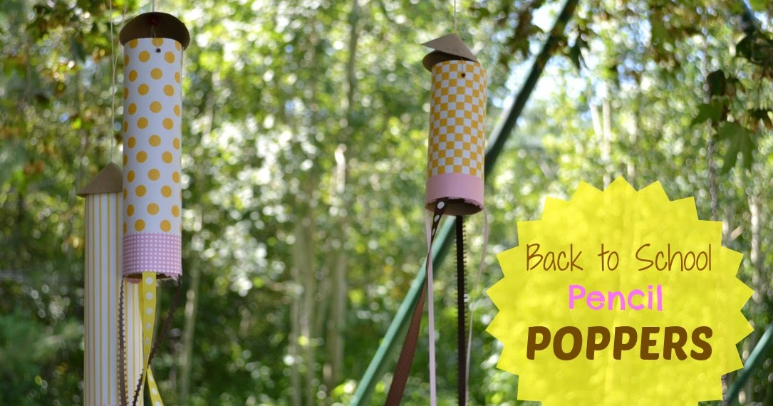 Handprints on the Walls Back to School Pencil Poppers