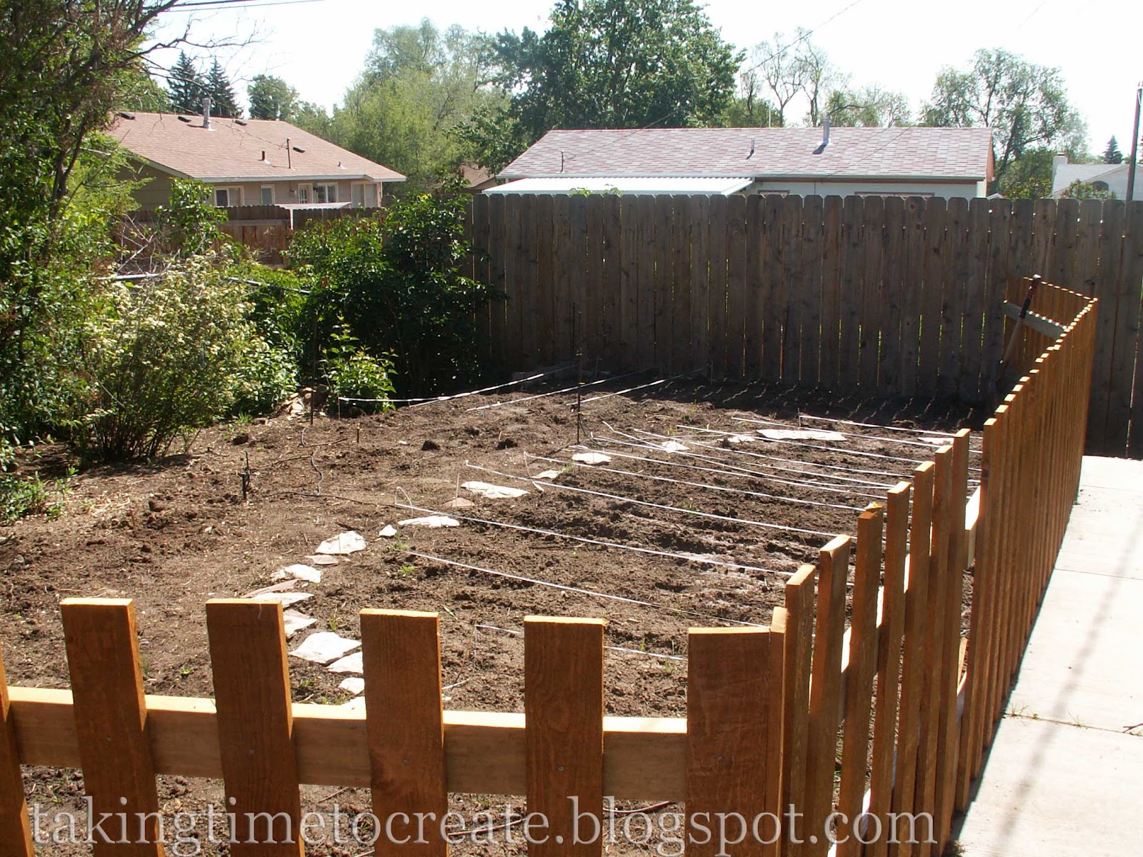 Taking Time To Create Stretch Your Garden Dollar Garden Fence and Row