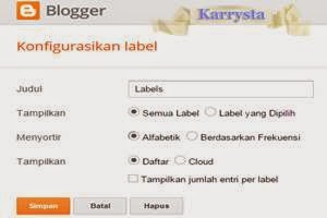 Widget Label Dengan Desain Fenomenal LABEL