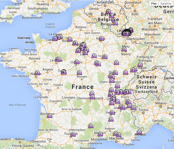 Info • carte france belgique
