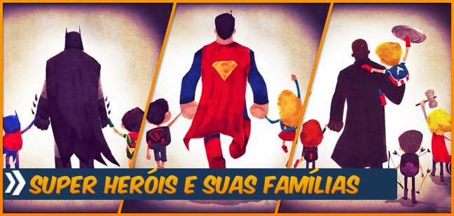 Ilustrações de super heróis e suas famílias ilustracoes-super-herois-e-suas-familias