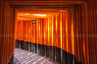 Tori gates at Fushimi Inari Taisha, Kyoto, Japan