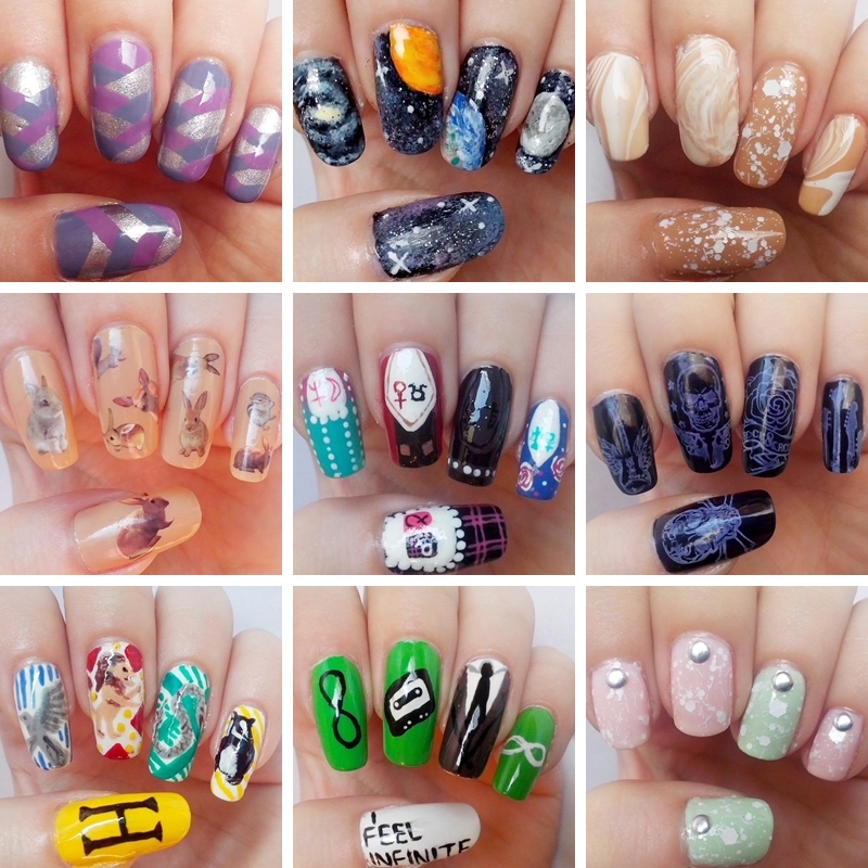 Tanya Minxy Nails Goodbye 2014 Welcome 2015 Nail Art Nail Design Manicure