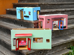 tiny cardboard houses