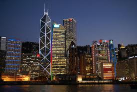 Pemandangan Saat Malam di Hong Kong