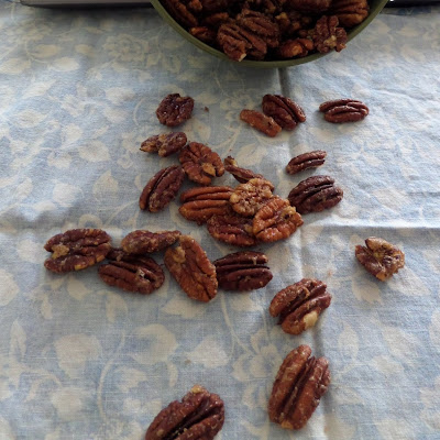 Candied Pecans:  These sweet and crunchy pecans make great salad toppers and snacks.